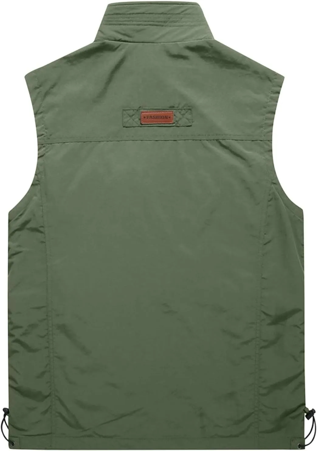 Mens Running Vest Lightweight Windproof Softshell Sleeveless Jacket Outdoor Hiking Fishing Vest with Zip Pockets
