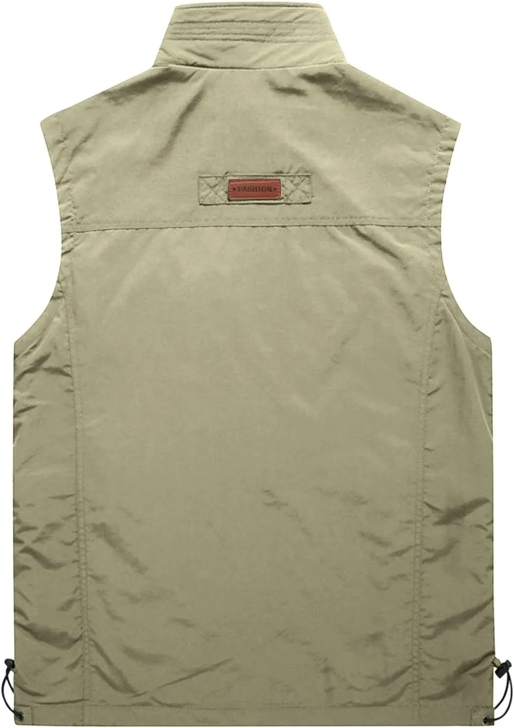 Mens Running Vest Lightweight Windproof Softshell Sleeveless Jacket Outdoor Hiking Fishing Vest with Zip Pockets