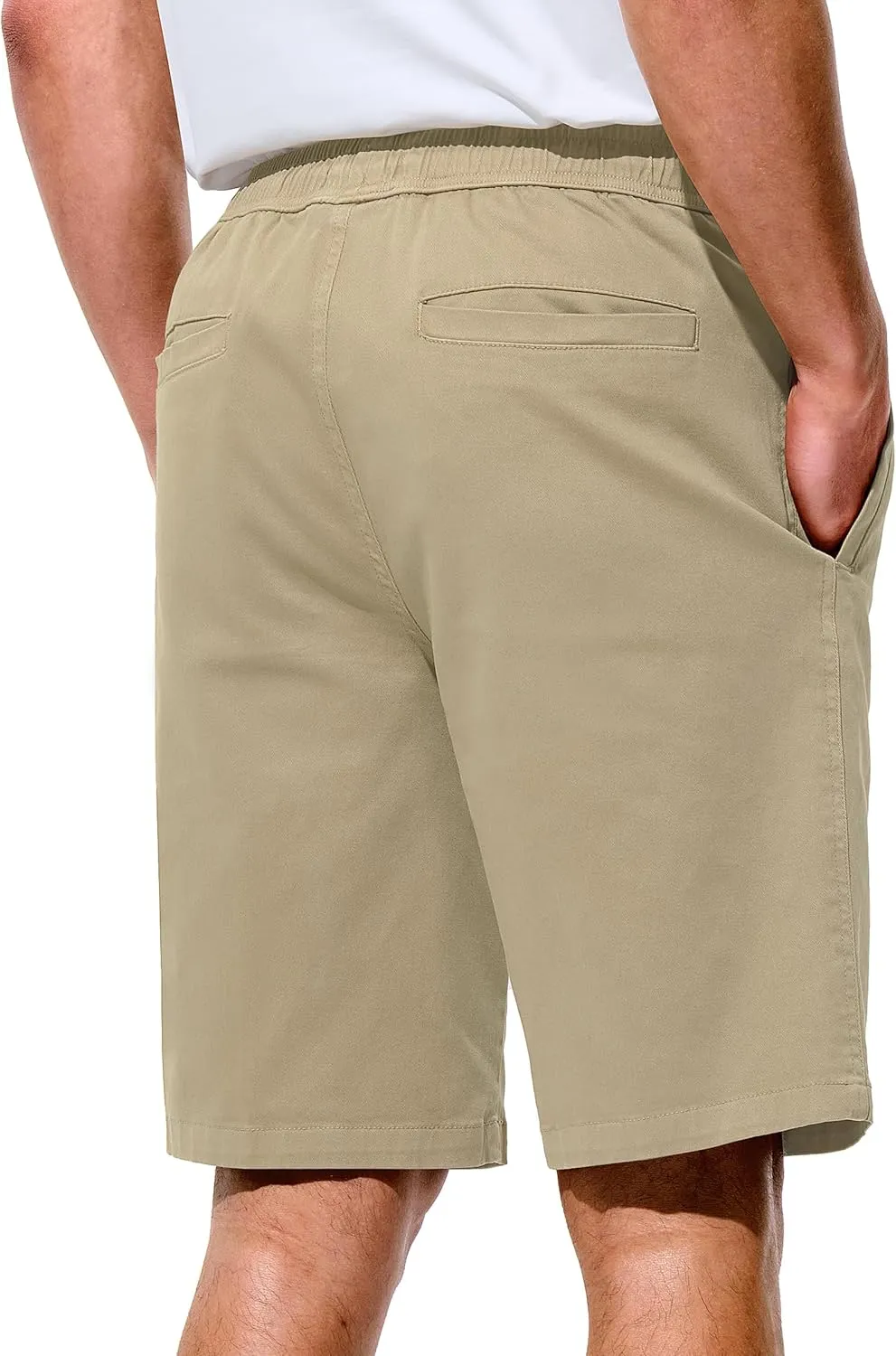 Mens Shorts Casual Shorts Cotton Drawstring Summer Beach Stretch Twill Chino Golf Shorts