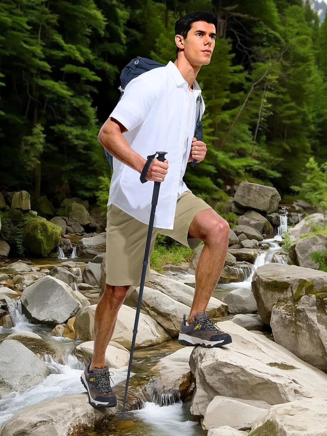 Mens Shorts Casual Shorts Cotton Drawstring Summer Beach Stretch Twill Chino Golf Shorts