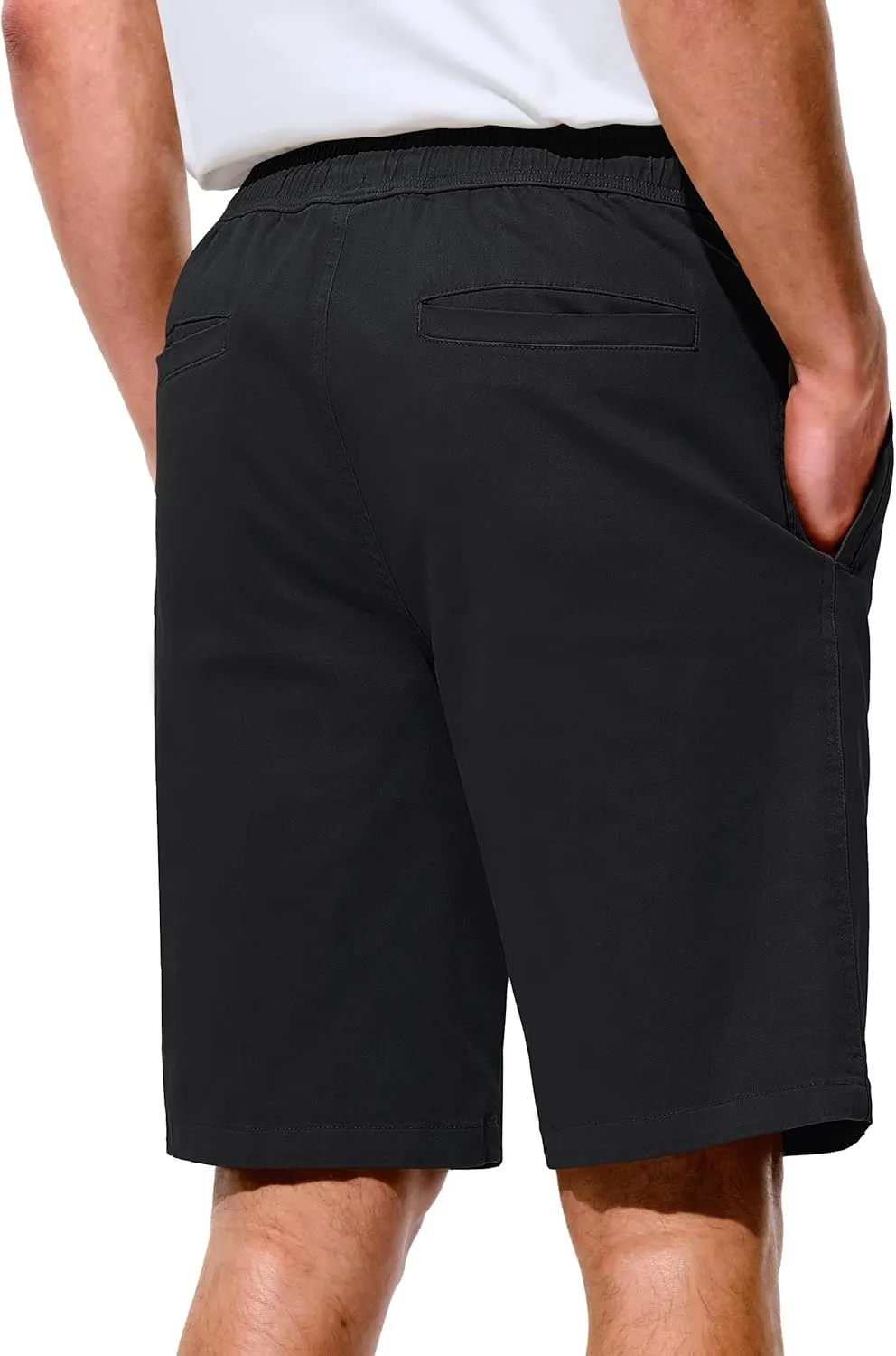 Mens Shorts Casual Shorts Cotton Drawstring Summer Beach Stretch Twill Chino Golf Shorts