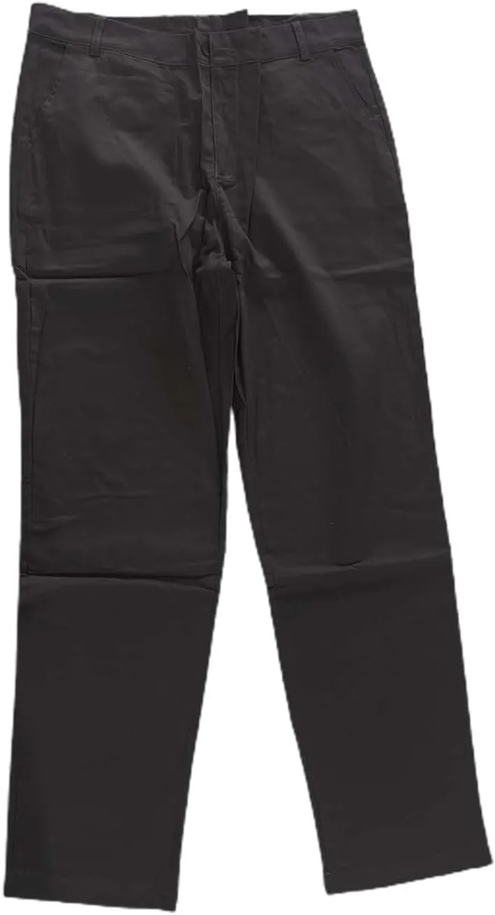 Mens Slim Fit Dress Pencil Pants Classic Flat Front Straight Leg Chinos Pants Business Suit Work Casual Golf Trousers