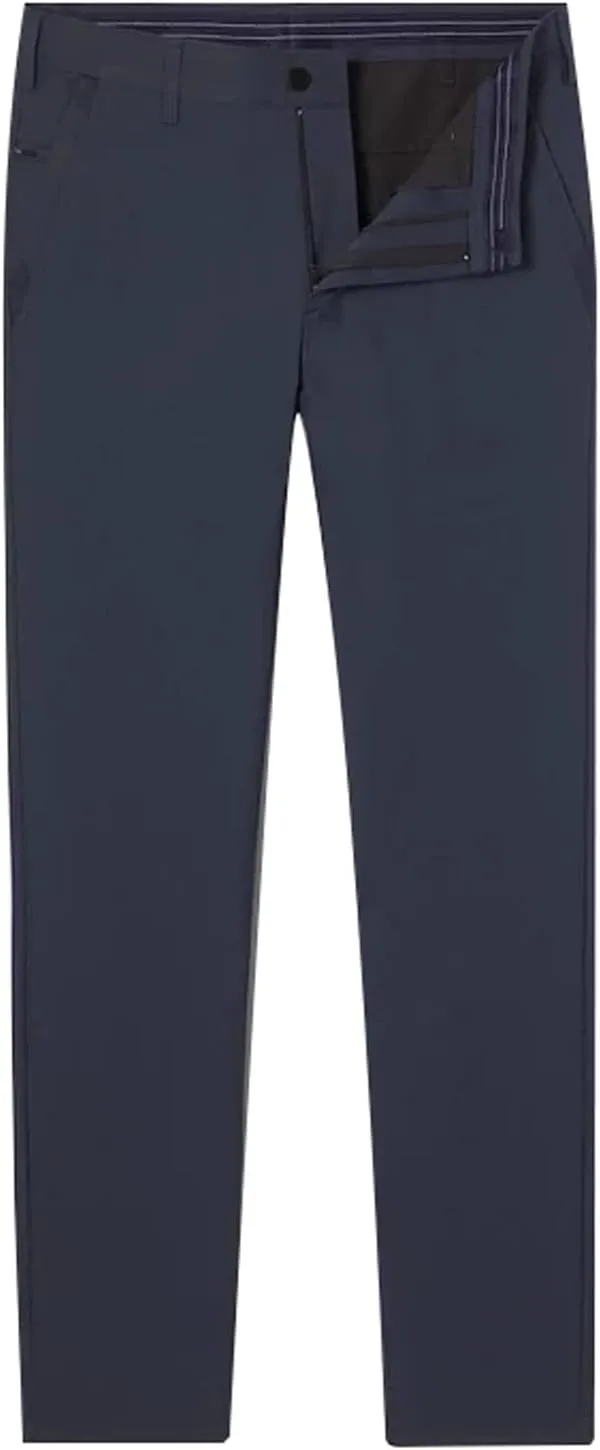 Mens Slim Fit Stretch Formal Pants Casual Business Flat-Front Dress Pants Big and Tall Wrinkle Free Golf Chinos Pant