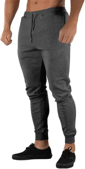 Mens Slim Fit Tapered Track Pants Drawstring Quick Dry Athletic Jogger Sweatpants Outdoor Gym Training Workout Pants
