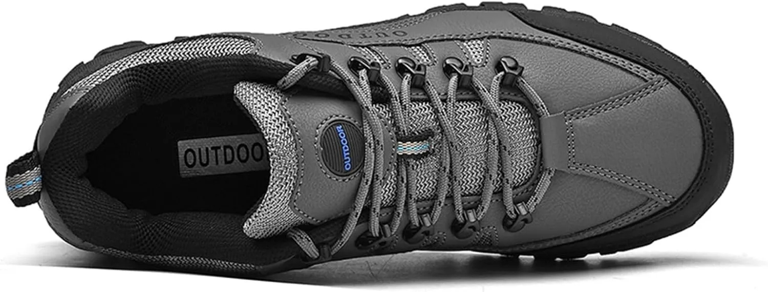 Mens Slip On Hiking Shoes Non Slip Tennis Running Shoes Outdoor Lightweight Breathable Comfortable Workout Sneakers