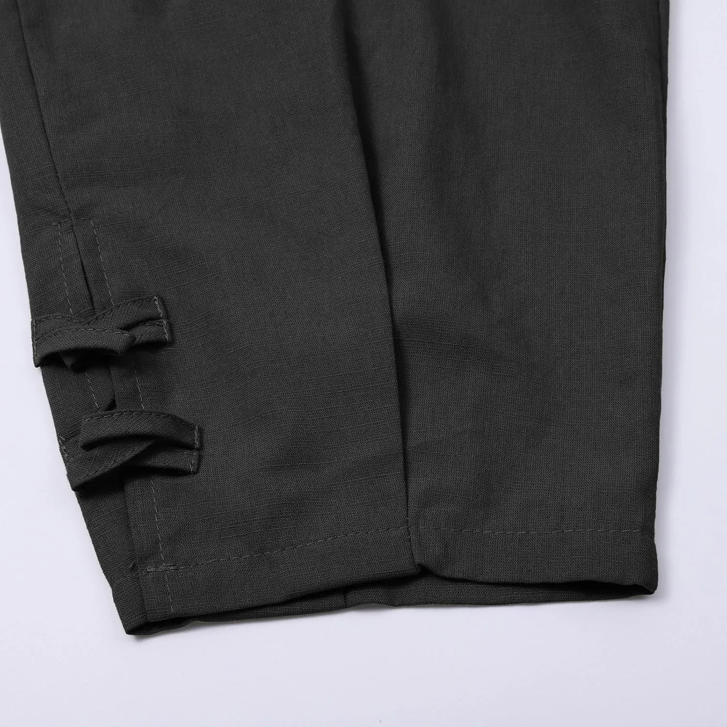 Mens Summer Capri Pants Cotton & Linen Cargo Hiking Casual Loose Cropped Pants Summer Lightweight Quick Drying Trousers 2024