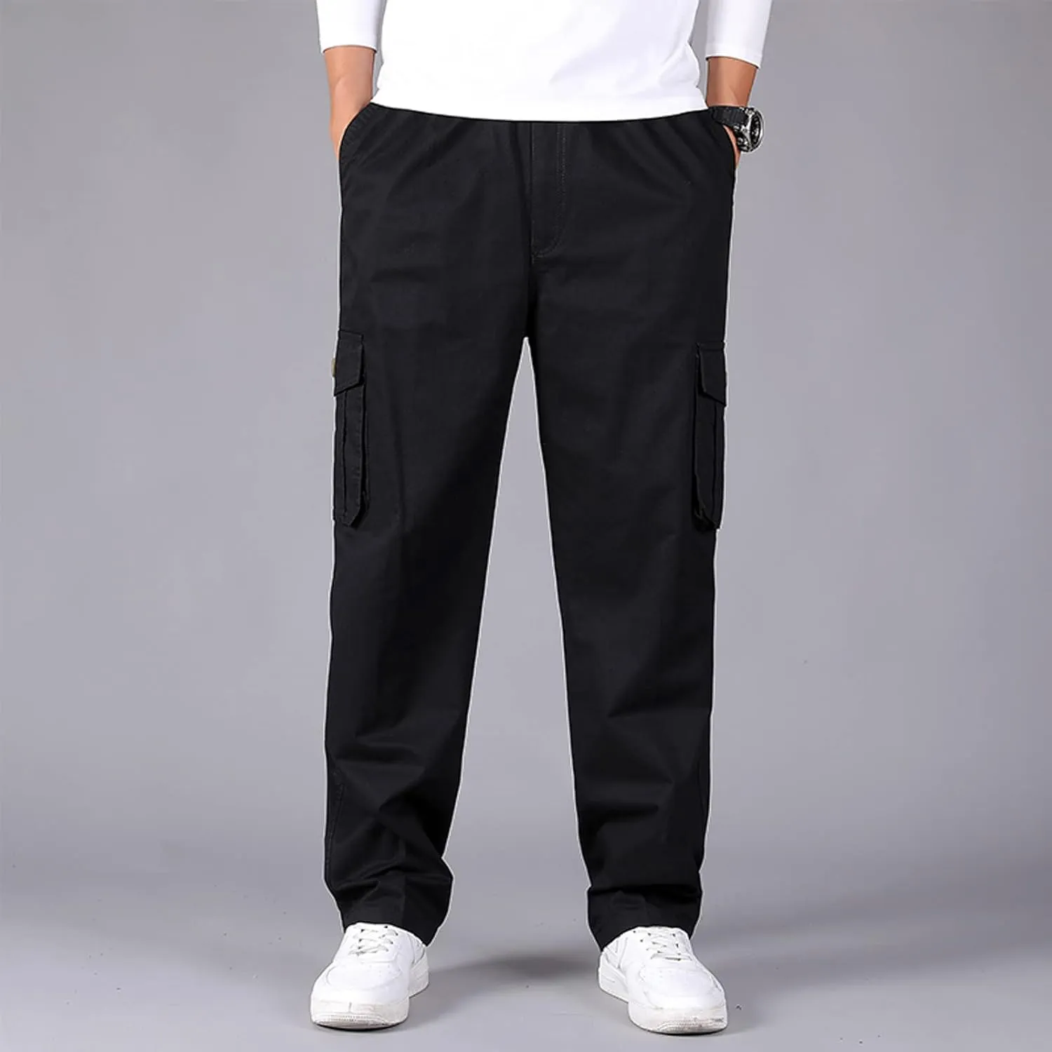 Mens Sweatpants with Pockets Big and Tall Workout Track Pants Comfortable Slim Fit Tapered Sweatpants Mens Cargo Pants