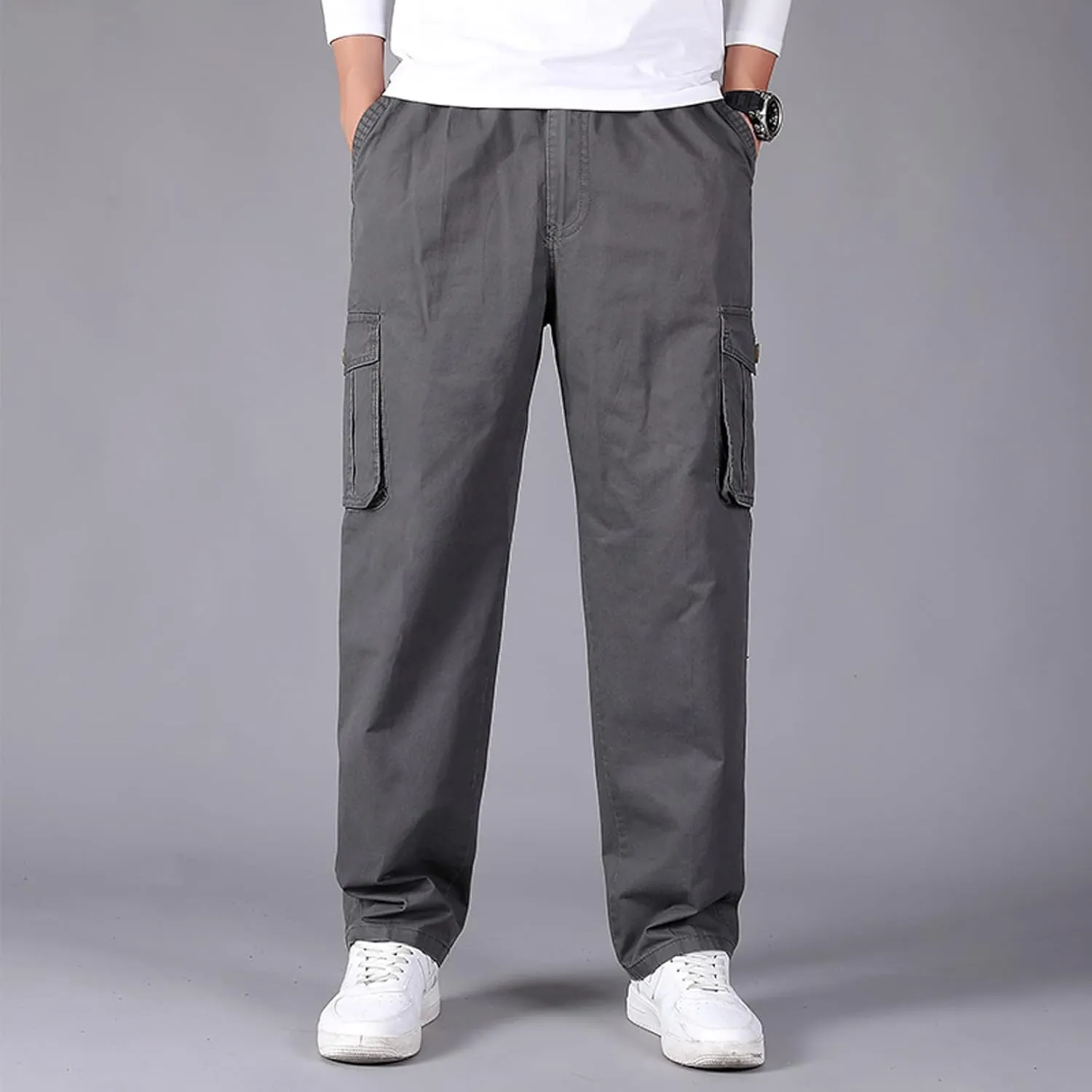Mens Sweatpants with Pockets Big and Tall Workout Track Pants Comfortable Slim Fit Tapered Sweatpants Mens Cargo Pants