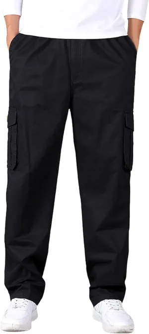 Mens Sweatpants with Pockets Big and Tall Workout Track Pants Comfortable Slim Fit Tapered Sweatpants Mens Cargo Pants