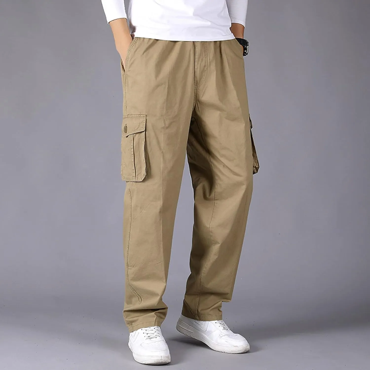 Mens Sweatpants with Pockets Big and Tall Workout Track Pants Comfortable Slim Fit Tapered Sweatpants Mens Cargo Pants