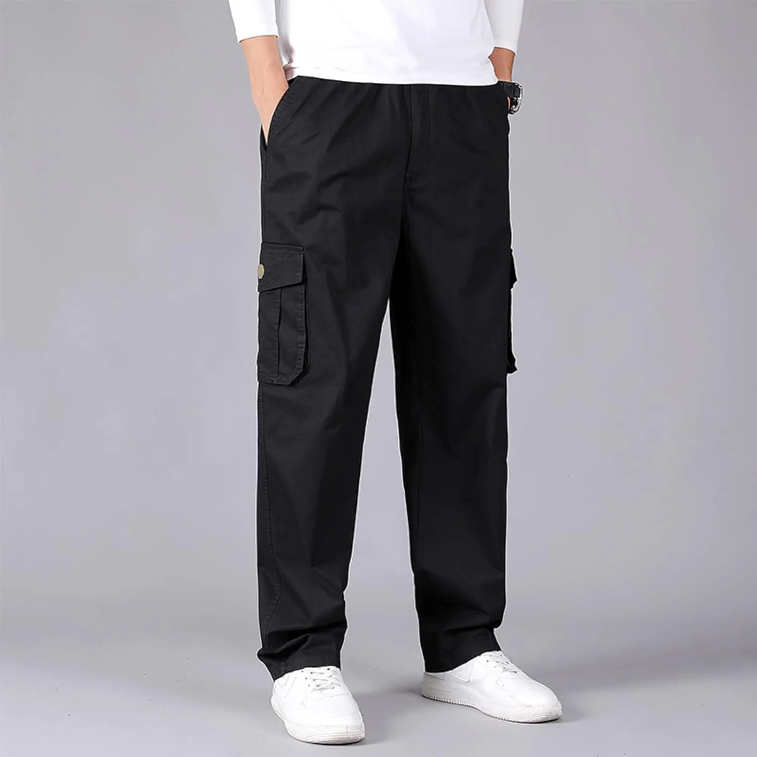 Mens Sweatpants with Pockets Big and Tall Workout Track Pants Comfortable Slim Fit Tapered Sweatpants Mens Cargo Pants