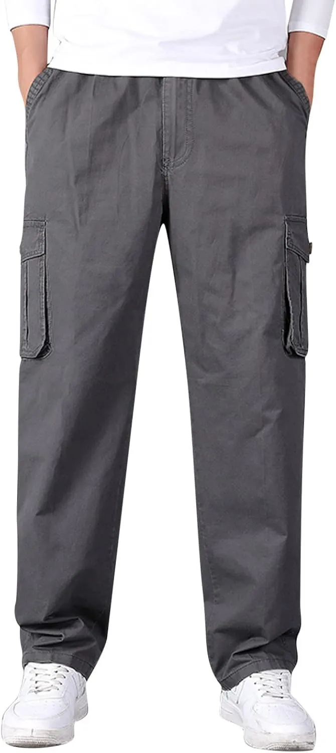 Mens Sweatpants with Pockets Big and Tall Workout Track Pants Comfortable Slim Fit Tapered Sweatpants Mens Cargo Pants