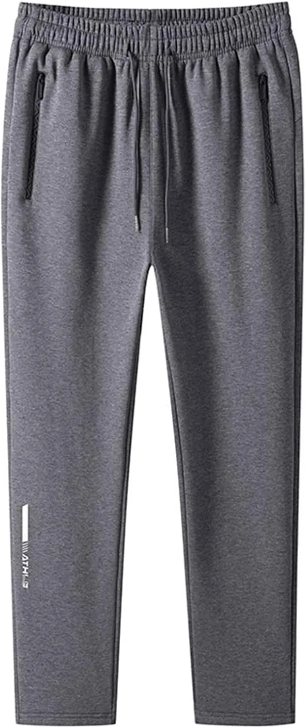 Mens Tracksuit Bottoms Pants Casual Stretchy Joggers Loungewear Sweatpant Loose Elastic Waist Cargo Pant