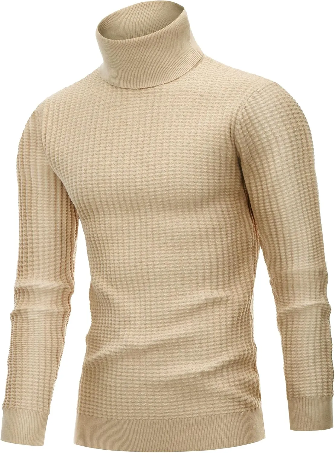 Men's Turtleneck Sweater Slim Fit Turtle Neck Sweater for Men Long Sleeve Pullover Sweater Thermal Sweater