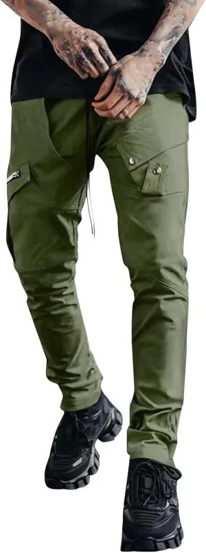Mens Workout Cargo Sweatpants Men's Winter Fleece Pants Sherpa Lined Warm Sweatpants Active Running Jogger Outdoor