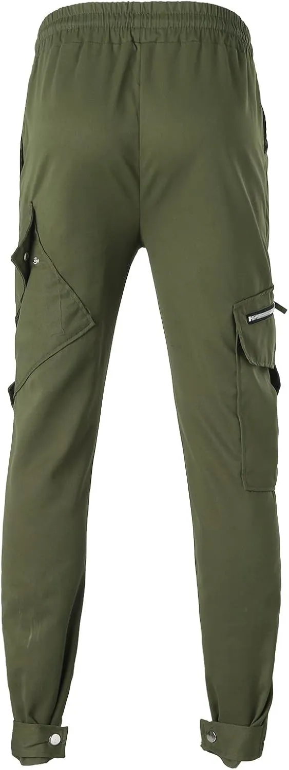 Mens Workout Cargo Sweatpants Men's Winter Fleece Pants Sherpa Lined Warm Sweatpants Active Running Jogger Outdoor