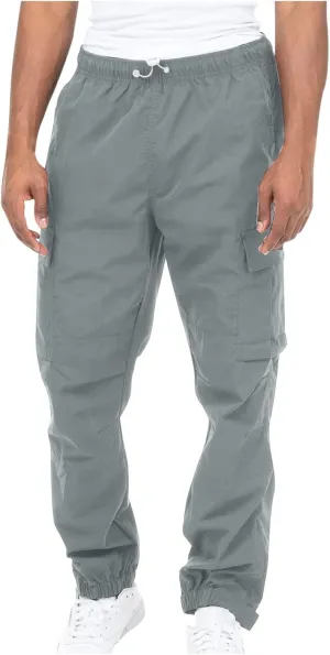Mens Workout Cargo Sweatpants Pants Men's Sweatpants Slim Fit Tapered Gym Running Workout Pants Athletic Drawstring