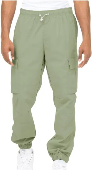 Mens Workout Cargo Sweatpants Pants Men's Sweatpants Slim Fit Tapered Gym Running Workout Pants Athletic Drawstring