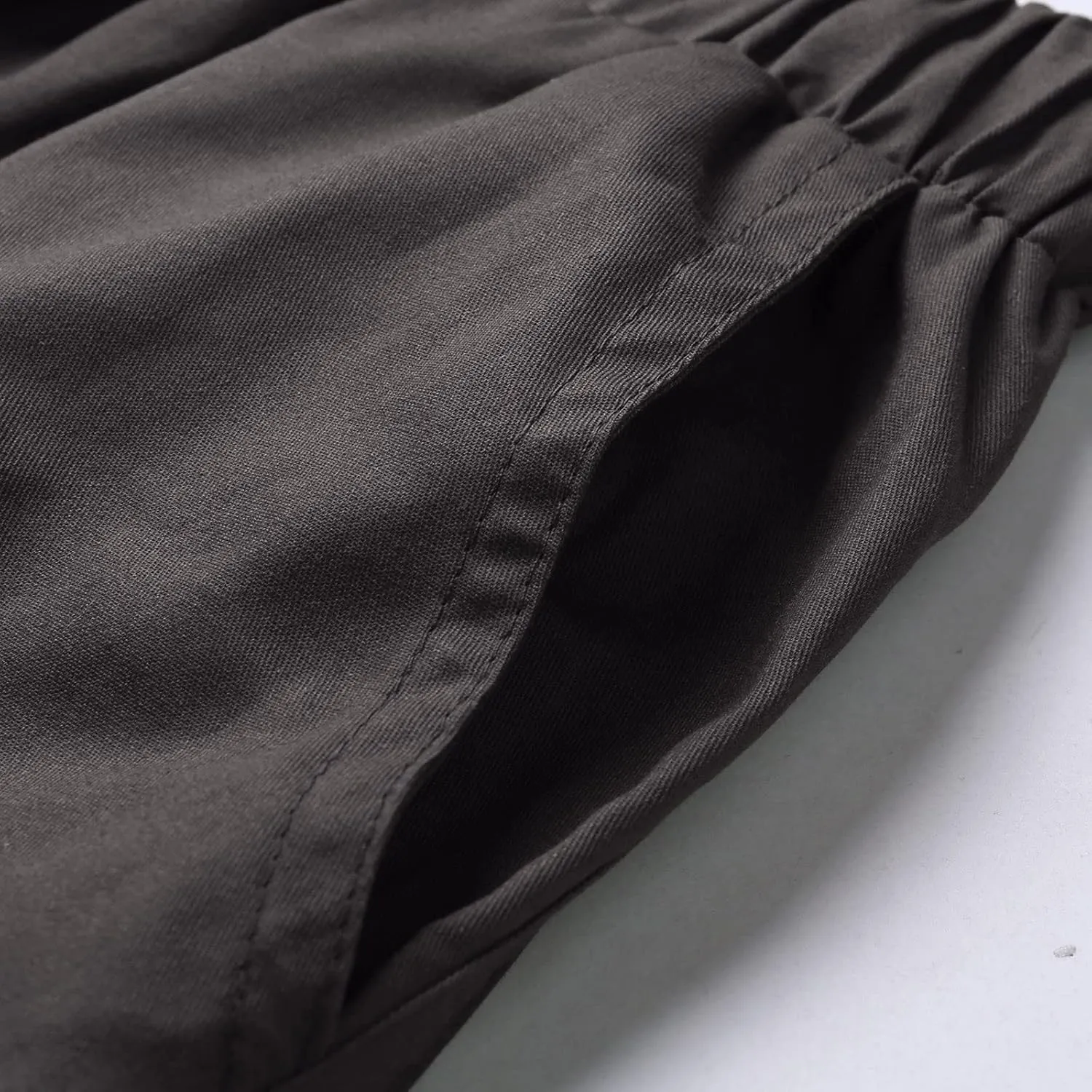 Mens Workout Cargo Sweatpants Pro-Active Performance Fleece Cargo Sweatpants Relax Fit Bungee Cord Open Bottom Mens