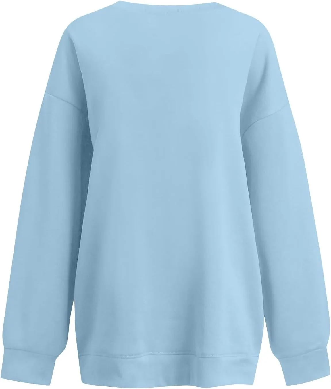 midelxp Womens Oversized V Neck Sweatshirt Trendy Casual Winter Fleece Pullover Sweaters Cute Preppy Long Sleeve Sweat Shirts