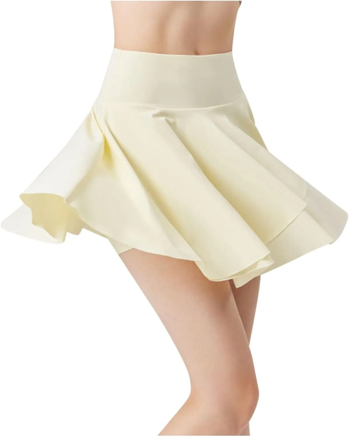 Mini Skirt Women's Sun Skort Ice Cool Blocking Two in One Chafing Tennis Skirt for Sports & Fitness Womens Short