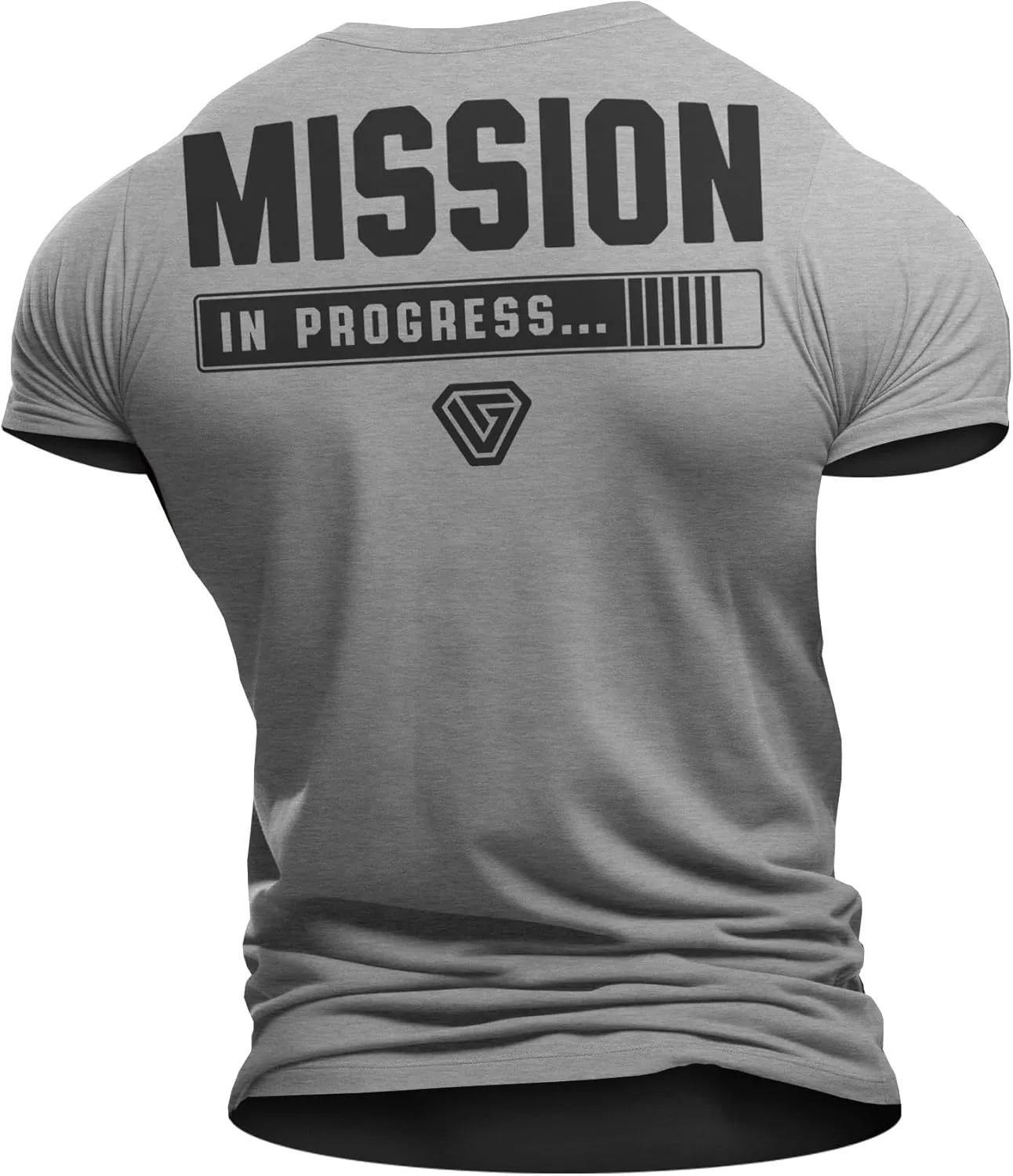 Mission in Process Back Gym Workout Motivational Funny Lifting T-Shirt for Men