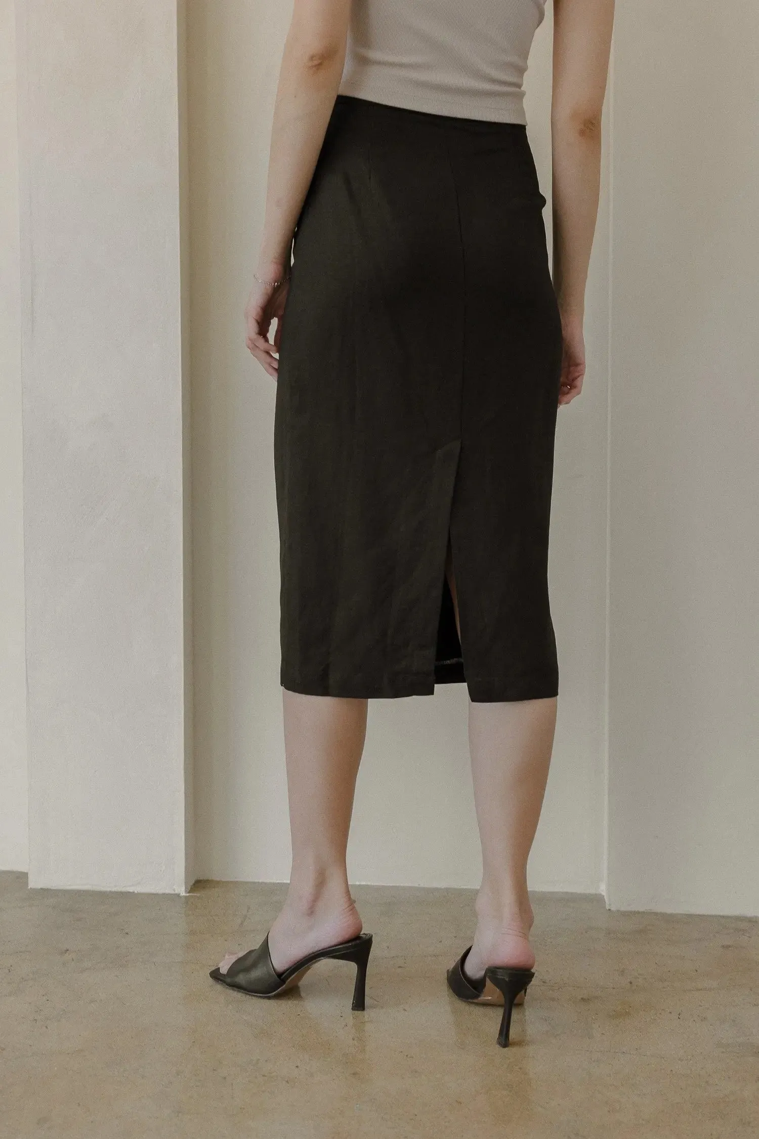 Mod Ref Helen Skirt  High-Waisted, Linen-Blend & Effortlessly Elegant