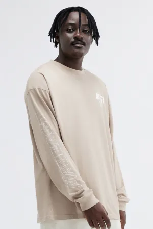 MRBEAST SHREDDER LS TEE - SAND
