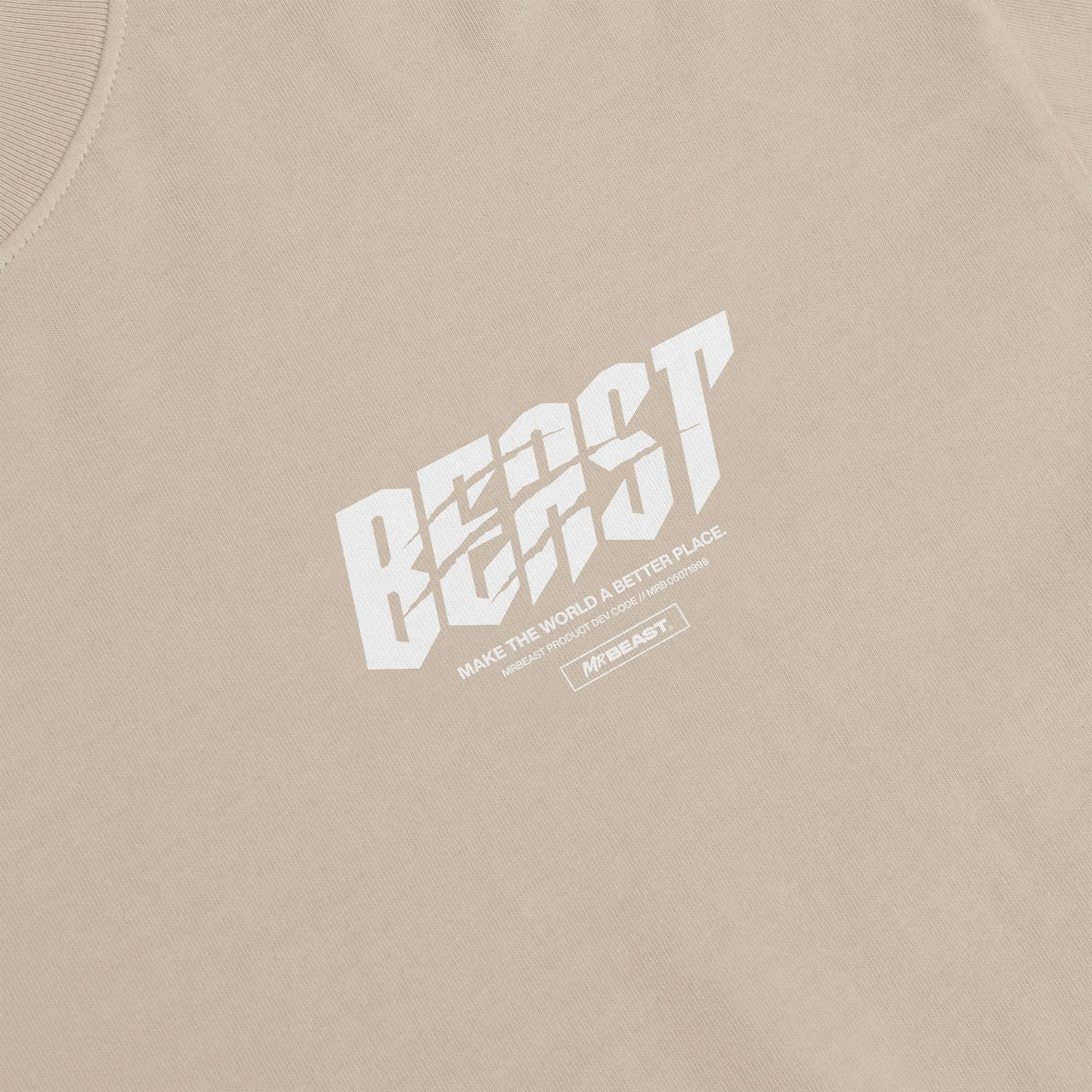 MRBEAST SHREDDER LS TEE - SAND