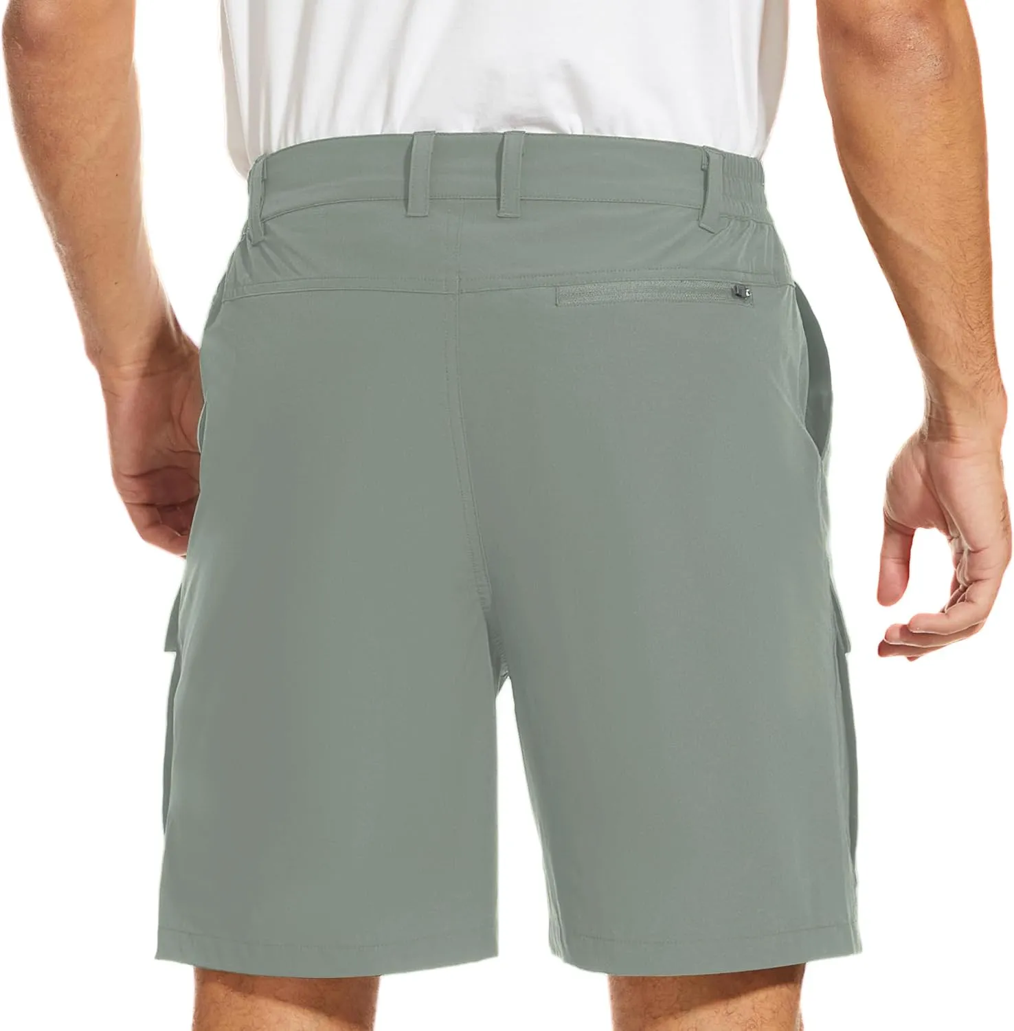 NATUVENIX Hiking Shorts for Men Stretch Lightweight Fishing Shorts Men Quick Dry Cargo Work Shorts Casual Mens Shorts Summer
