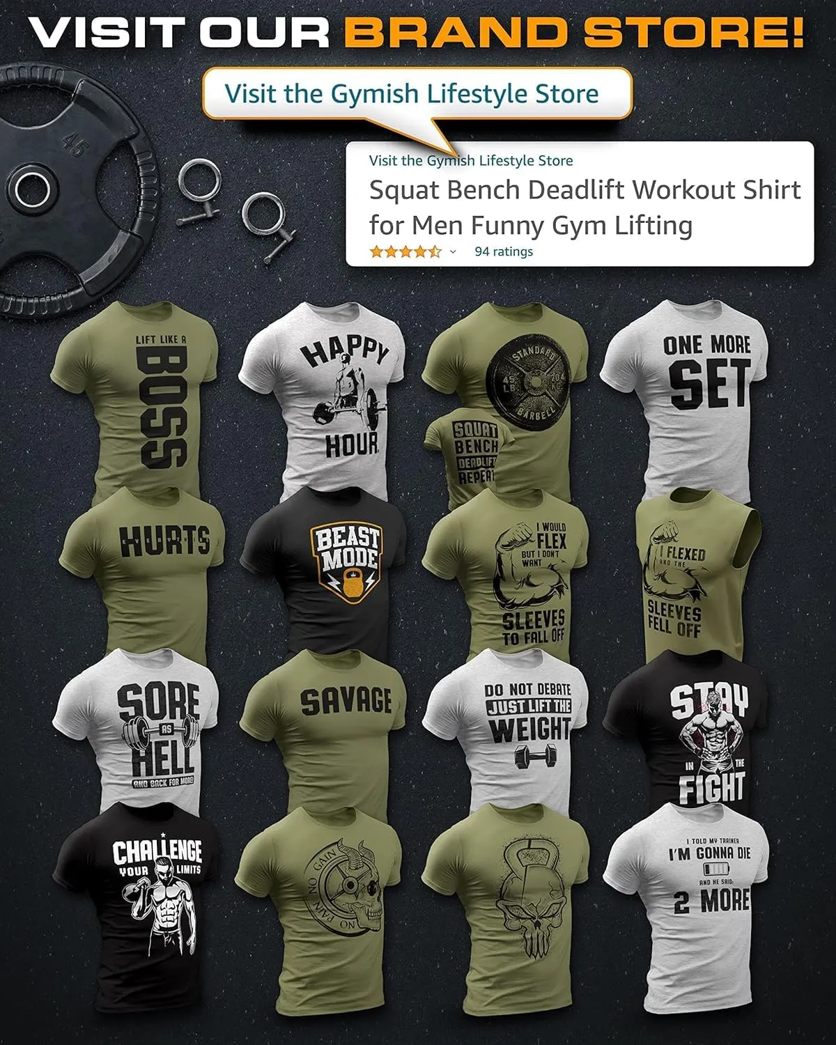 New Day Same Goal, Get Big Funny Bodybuilding Lifting T-Shirts for Men