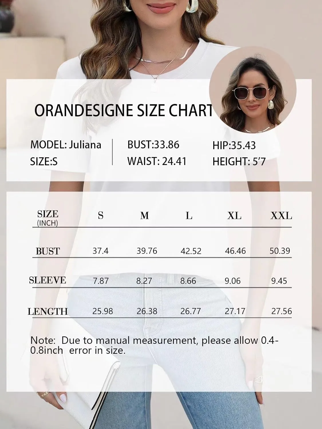 ORANDESIGNE Womens T Shirts Short Sleeve Color Block Tops Casual Summer Fashion Tees