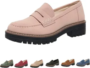 Orthoture- Orthopaedic Thick-Soled Loafers,Stirrup Shoes,Women's Orthopaedic Shoes,Women's Round Toe Walking Shoes