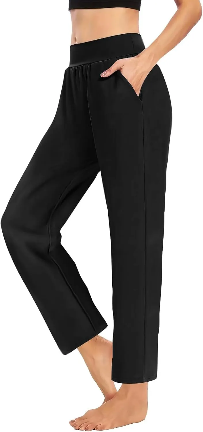 Pants for Women Leggings Women Solid High Waist Activewear Jogger Pants Black Gym Tights Spandex Leggings Haul