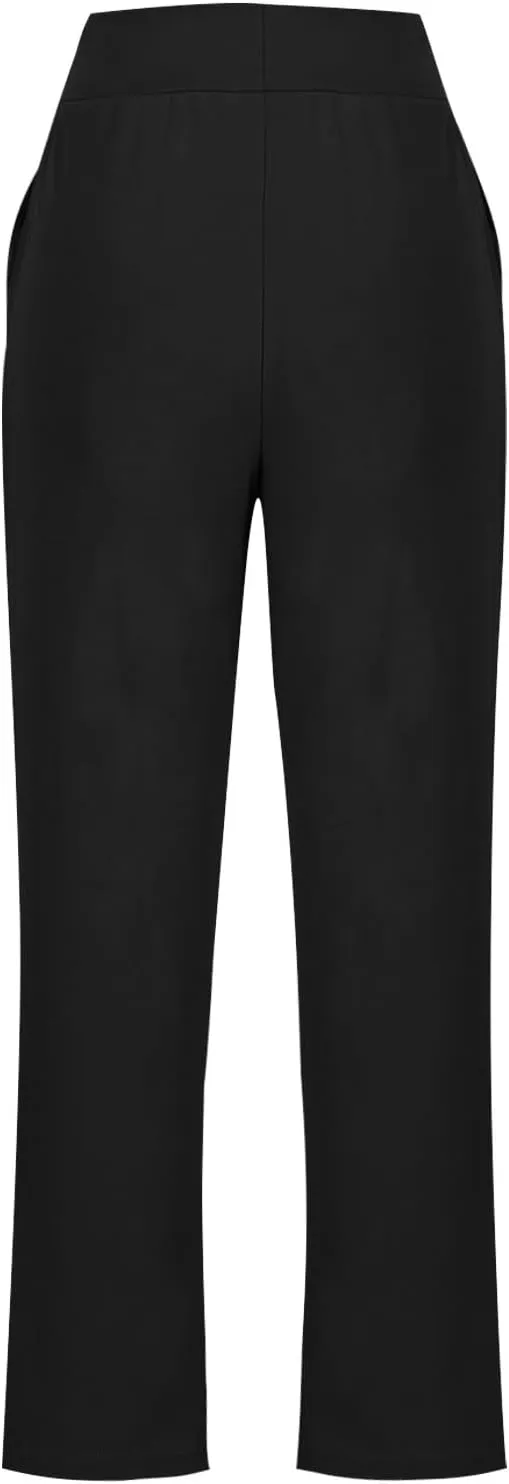 Pants for Women Leggings Women Solid High Waist Activewear Jogger Pants Black Gym Tights Spandex Leggings Haul