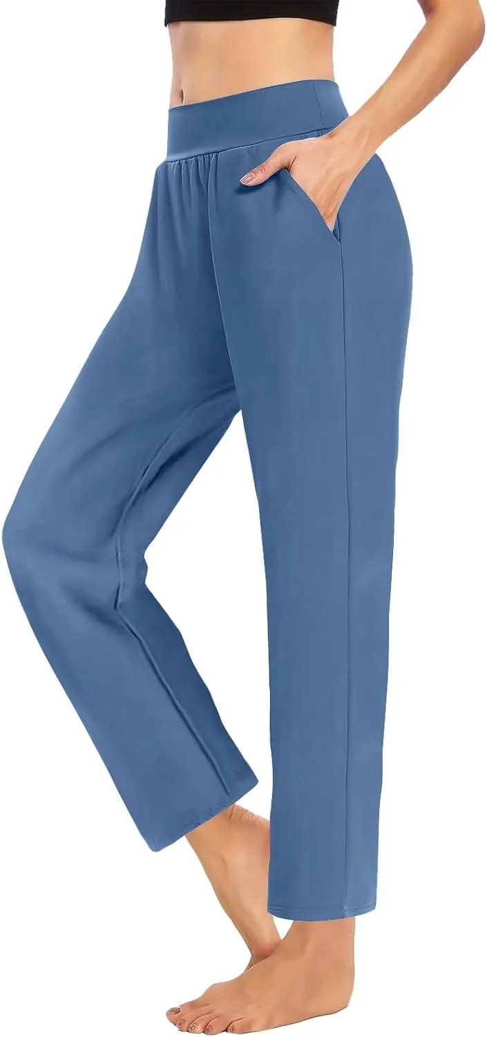 Pants for Women Leggings Women Solid High Waist Activewear Jogger Pants Black Gym Tights Spandex Leggings Haul