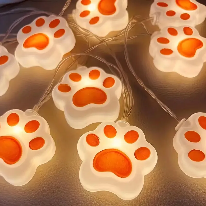 Paw Shaped String Lights