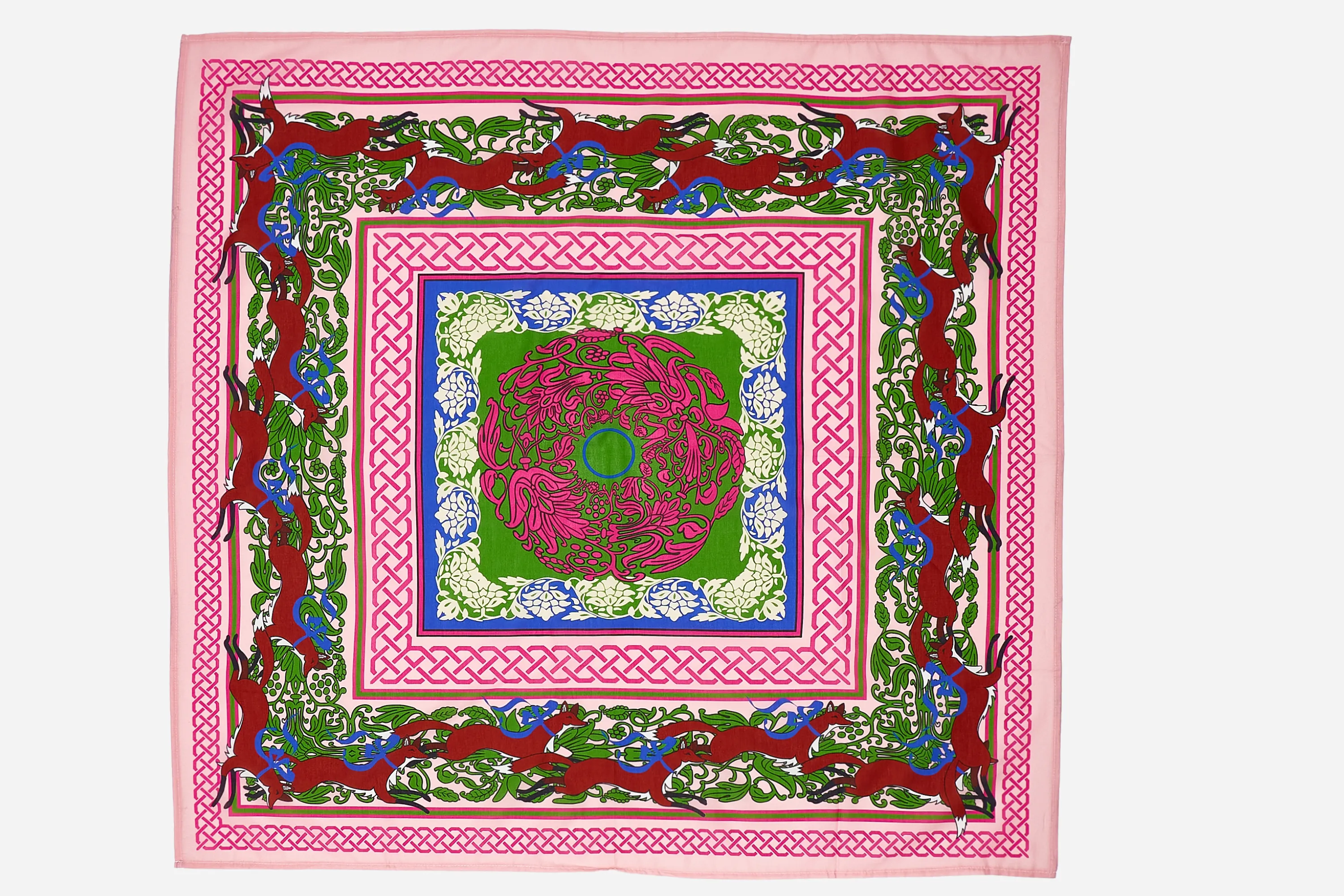 Pink Foxes Scarf