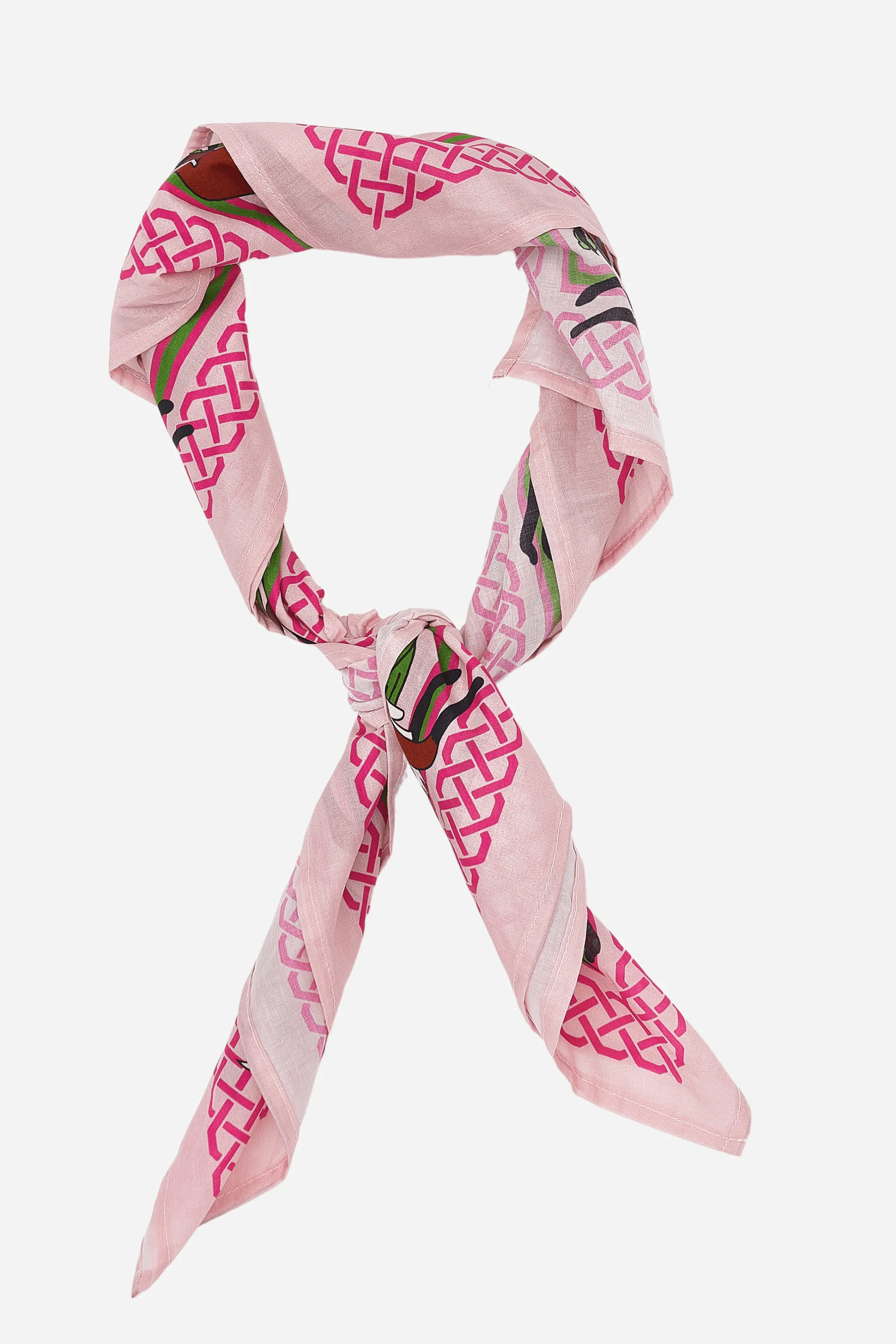 Pink Foxes Scarf