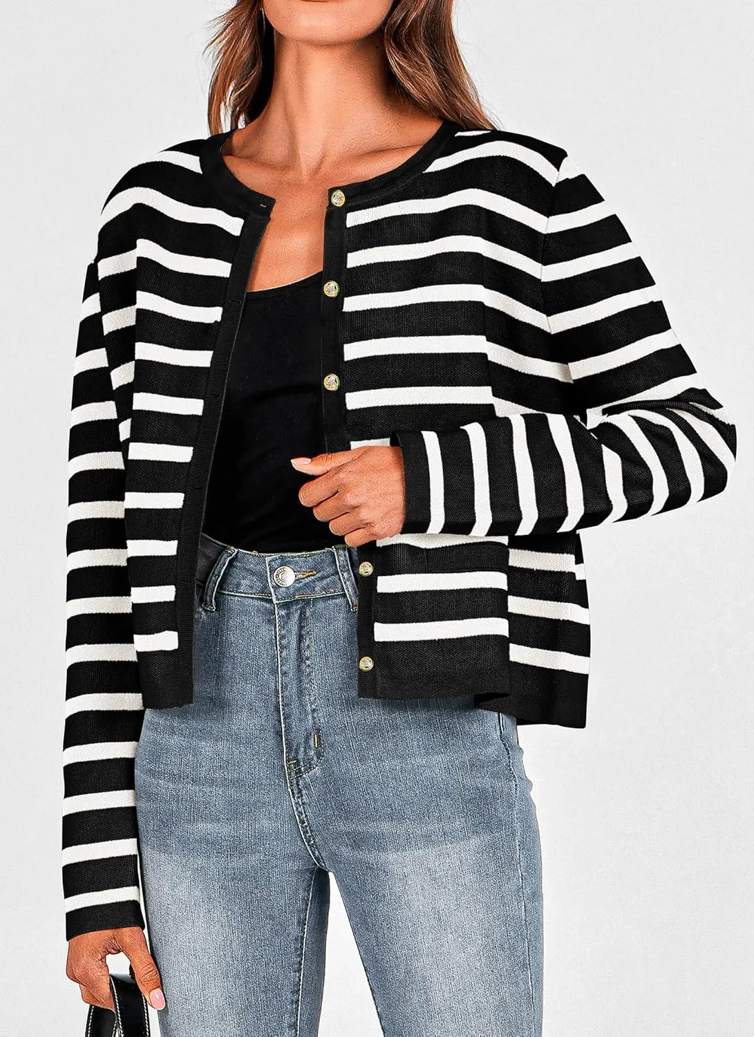 PRETTYGARDEN Women's Winter Cardigan Sweaters Button Down Open Front Long Sleeve Knit Cardigans Shirt Trendy Outerwear
