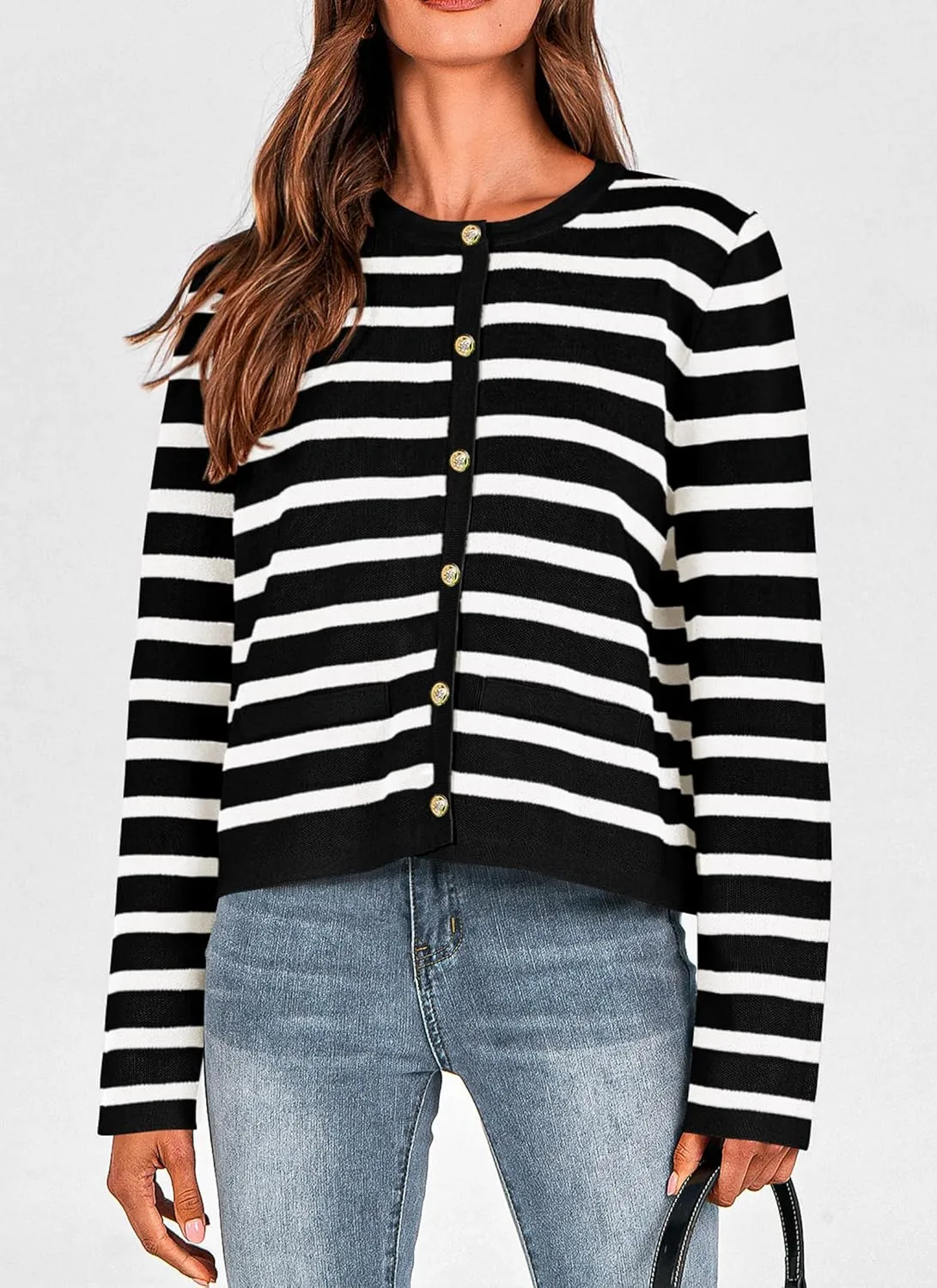 PRETTYGARDEN Women's Winter Cardigan Sweaters Button Down Open Front Long Sleeve Knit Cardigans Shirt Trendy Outerwear