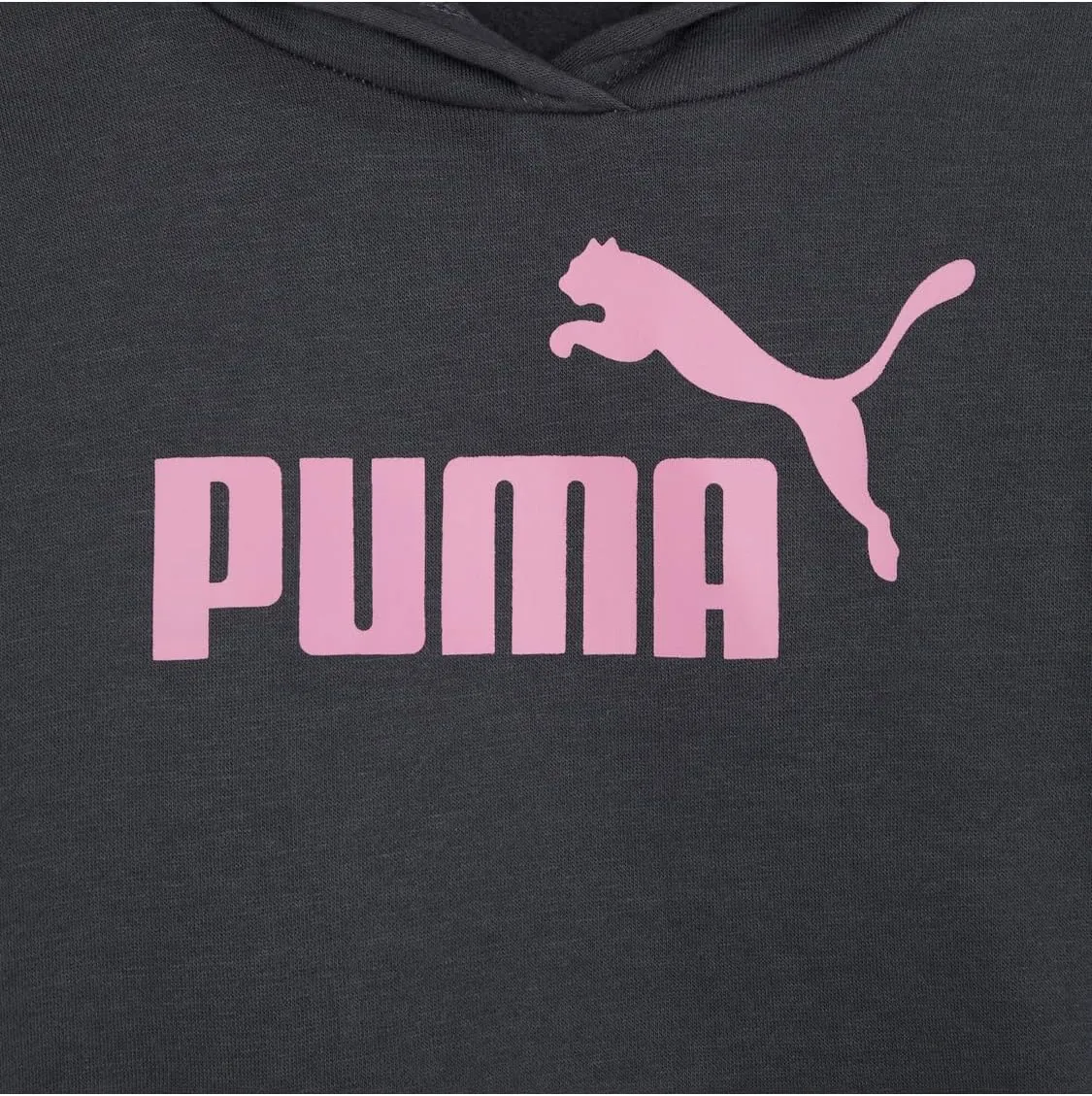 PUMA Girls' Core Logo Fleece Pullover Hoodie