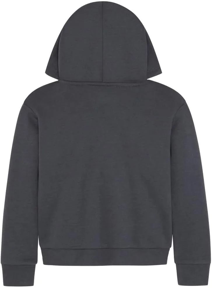 PUMA Girls' Core Logo Fleece Pullover Hoodie
