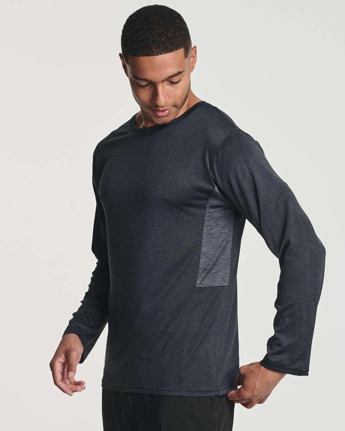 Real Essentials 4 Pack: Men's Dry-Fit UV Moisture Wicking UPF 50  SPF Sun Protective Fishing Hiking Active Long Sleeve Shirt