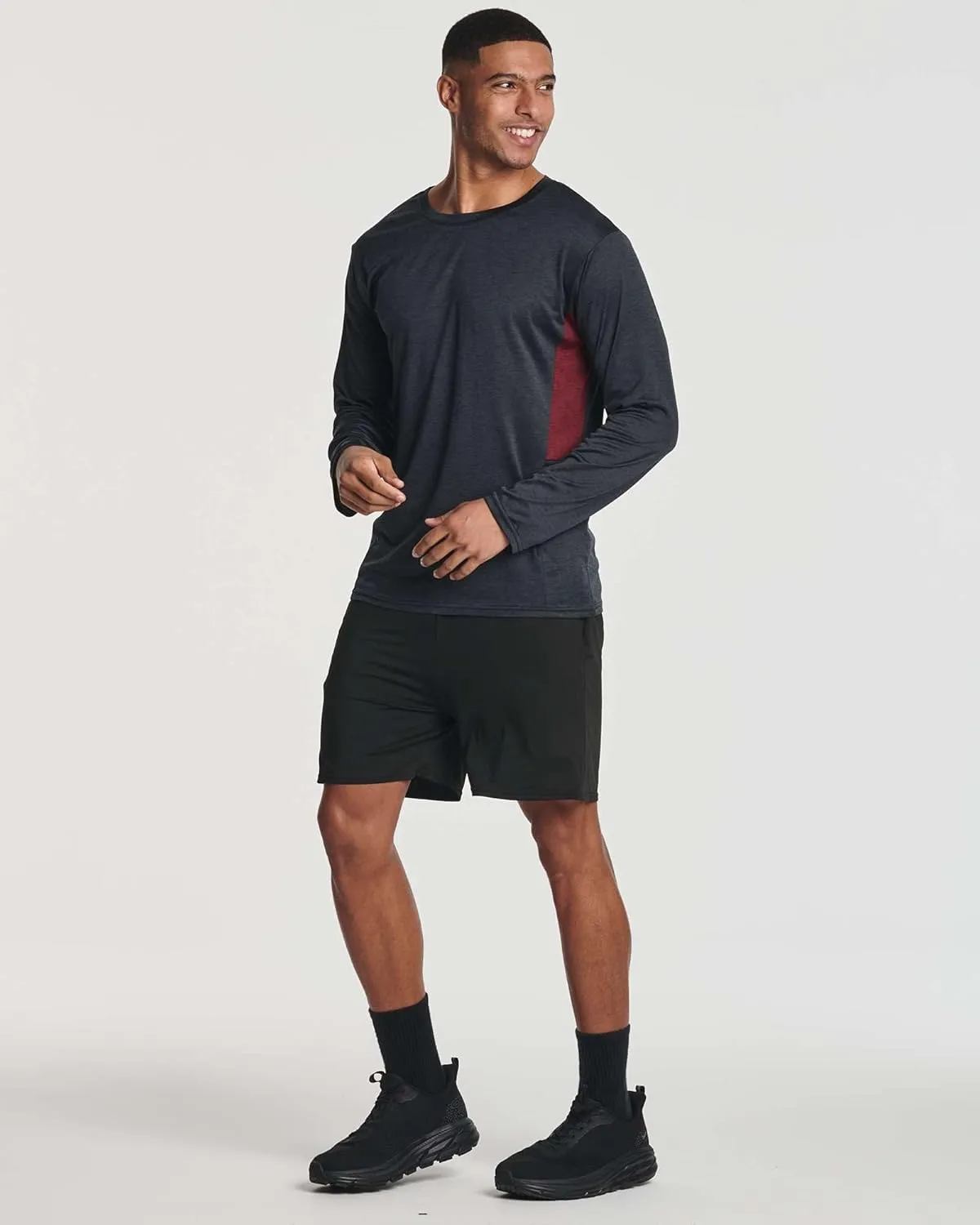 Real Essentials 4 Pack: Men's Dry-Fit UV Moisture Wicking UPF 50  SPF Sun Protective Fishing Hiking Active Long Sleeve Shirt