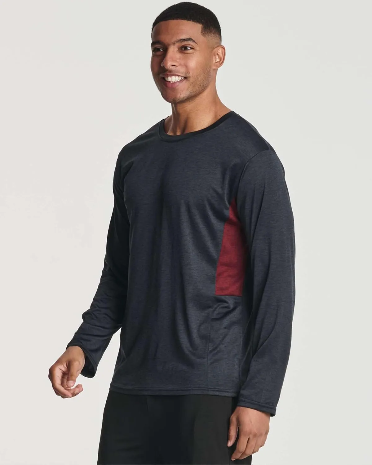 Real Essentials 4 Pack: Men's Dry-Fit UV Moisture Wicking UPF 50  SPF Sun Protective Fishing Hiking Active Long Sleeve Shirt
