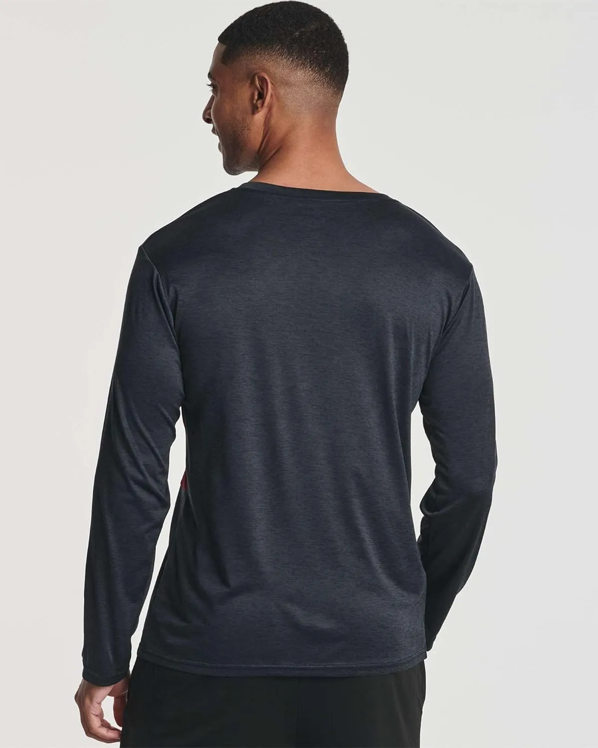 Real Essentials 4 Pack: Men's Dry-Fit UV Moisture Wicking UPF 50  SPF Sun Protective Fishing Hiking Active Long Sleeve Shirt