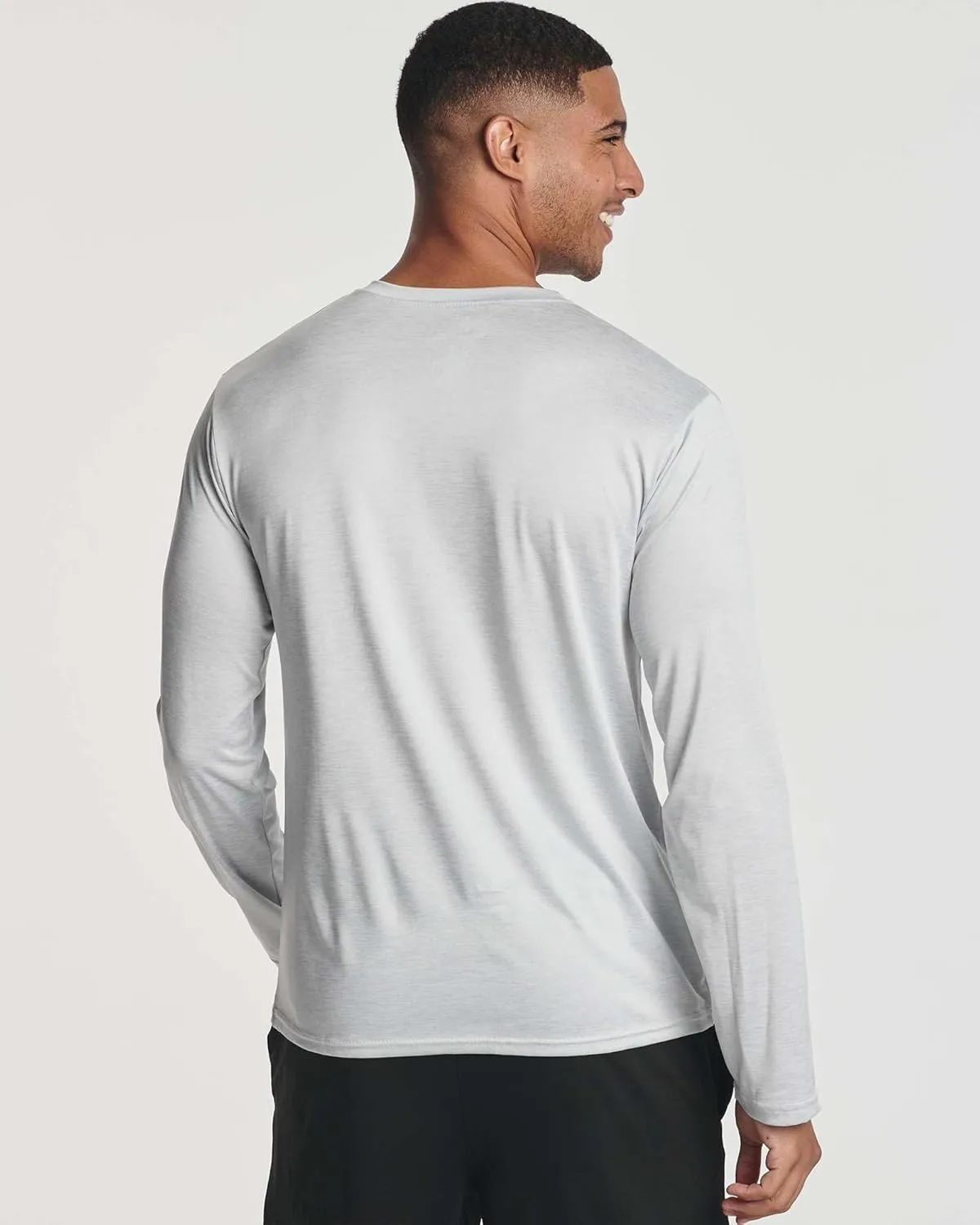 Real Essentials 4 Pack: Men's Dry-Fit UV Moisture Wicking UPF 50  SPF Sun Protective Fishing Hiking Active Long Sleeve Shirt