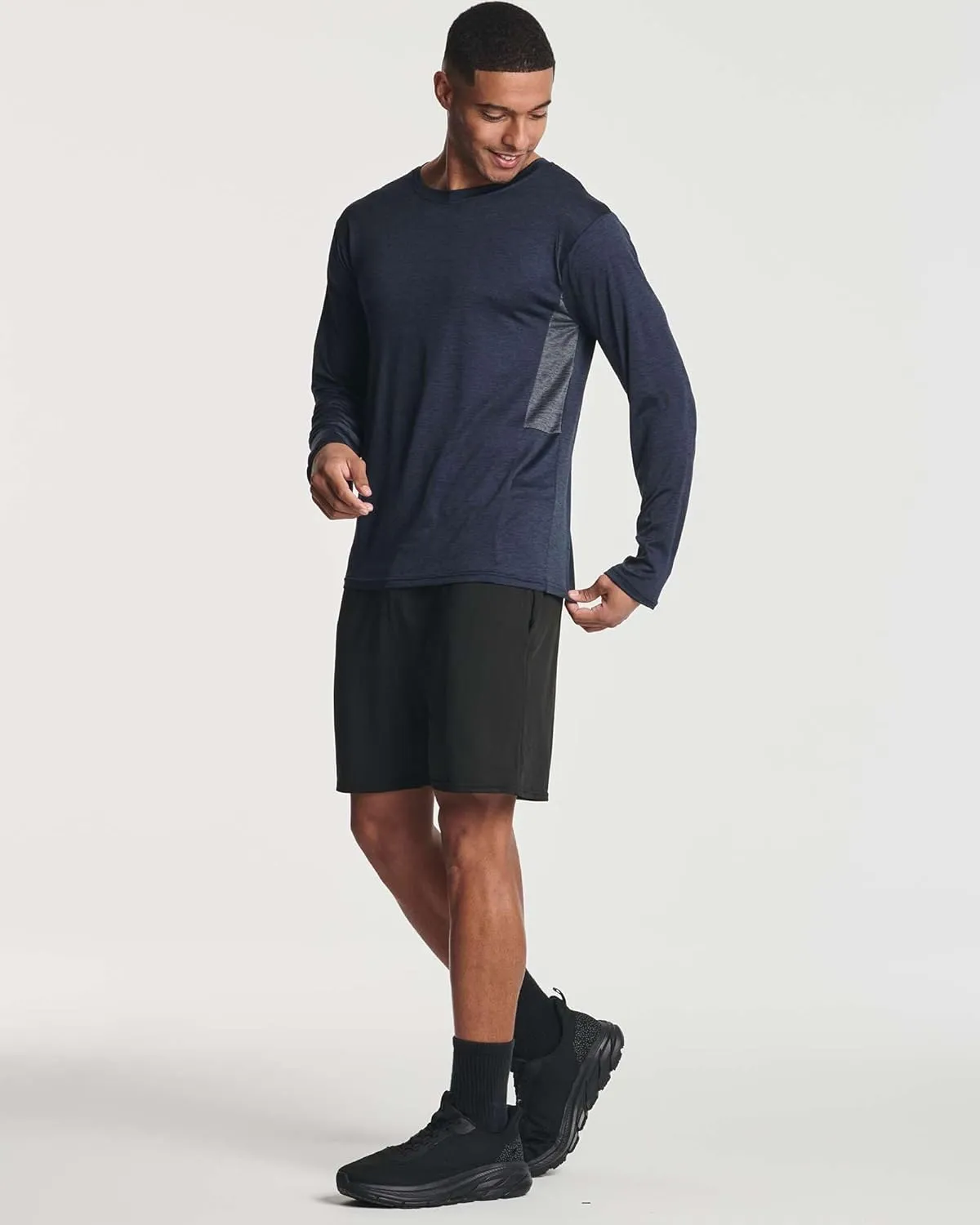Real Essentials 4 Pack: Men's Dry-Fit UV Moisture Wicking UPF 50  SPF Sun Protective Fishing Hiking Active Long Sleeve Shirt