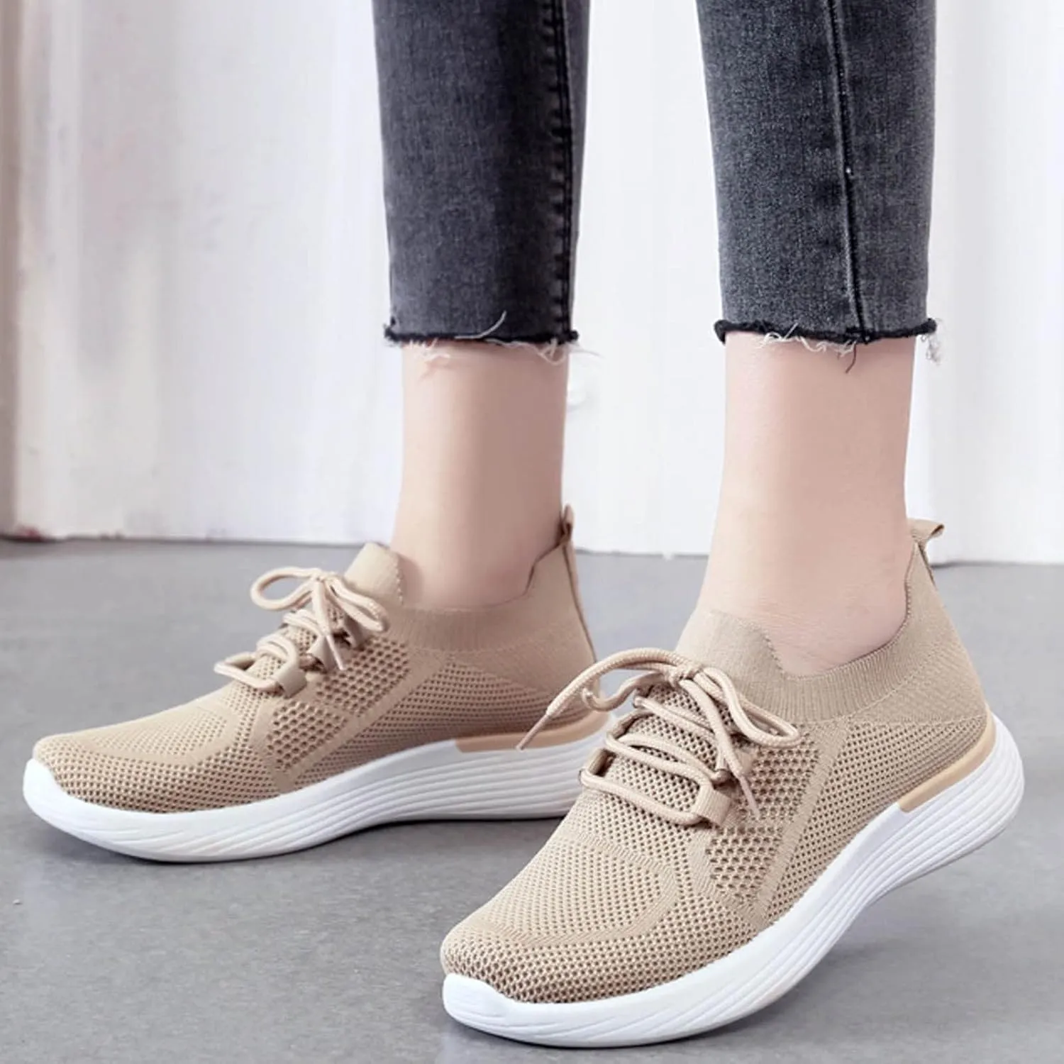 SBGMoSJ Women Sneakers Black Casual Zapatos CModos Para Embarazadas Wide Width White Canvas Tennis Shoes for Women Women Sneakers Size 6 Wide Women Orthopedic Sneakers Wide